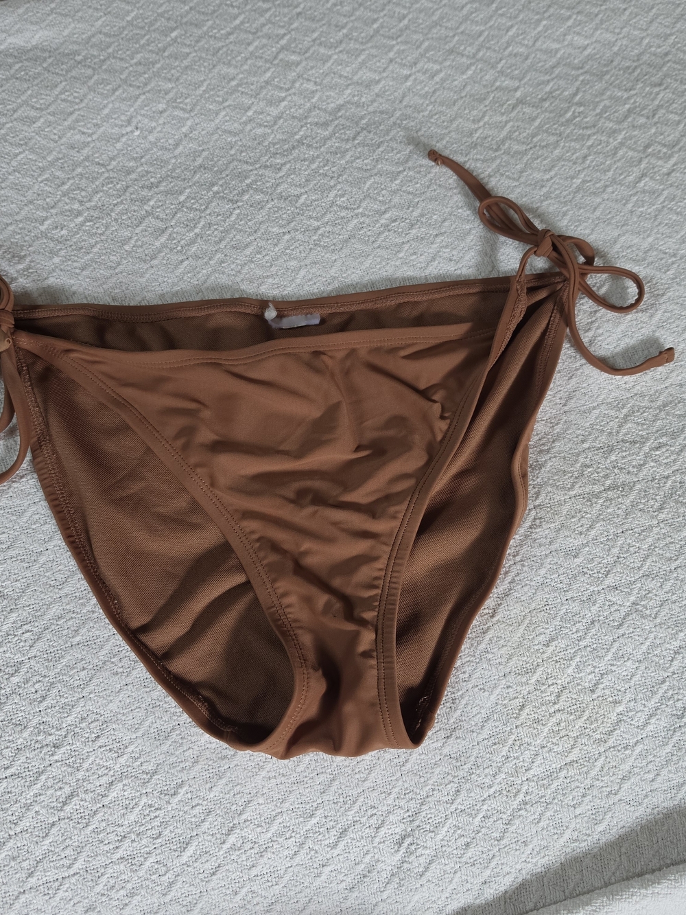2 Brown Tie-Side Bikini Bottoms